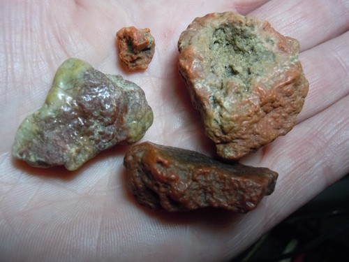 Kansas Chalcedony Stone Formations Natural Colors Rough Lot Of 4 - 211 Carat Ttl - Picture 3 of 12