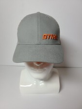 Stihl Chainsaws Snapback Trucker Hat Official Apparel Gray Orange White Meshback