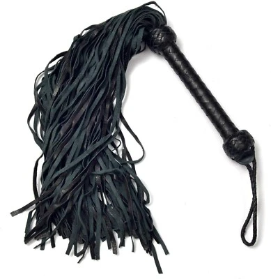 ARDOUR CRAFTS BDSM Genuine Cowhide Thick Leather Flogger 75 Tails Heavy & Thuddy impact Whip