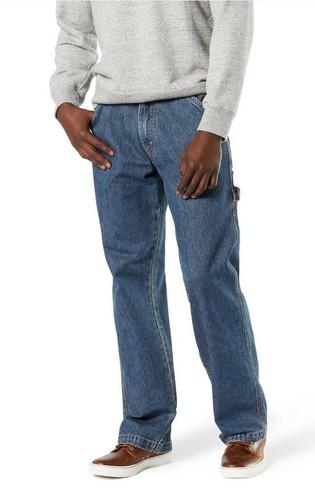 Signature by Levi Strauss & Co. Men's and Big Men's Carpenter Jeans Size 42×32 - Picture 4 of 16