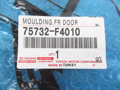 Genuine OEM Toyota 75732-F4010 Driver Front Lower Molding Trim