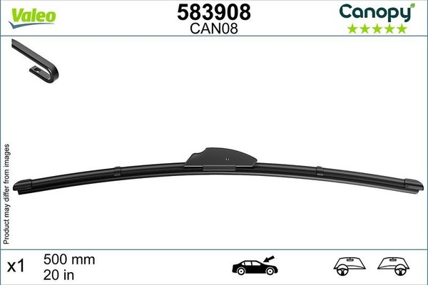 Valeo 583908 Wischblatt FüR Skoda Ssangyong Passend FüR Subaru Suzuki Tata-image