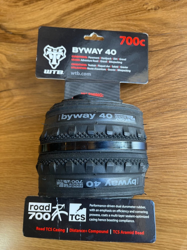 WTB Byway 700Cx40 Black Tires for Gravel and Road Cycling