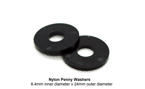 M8 Penny Unterlegscheiben A2 Edelstahl/ Nylon/ Gummi 4er/ 8er/ 12er Pack  - Bild 15 von 17