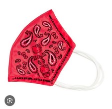 New Hello Kitty Red Paisley Washable Mask