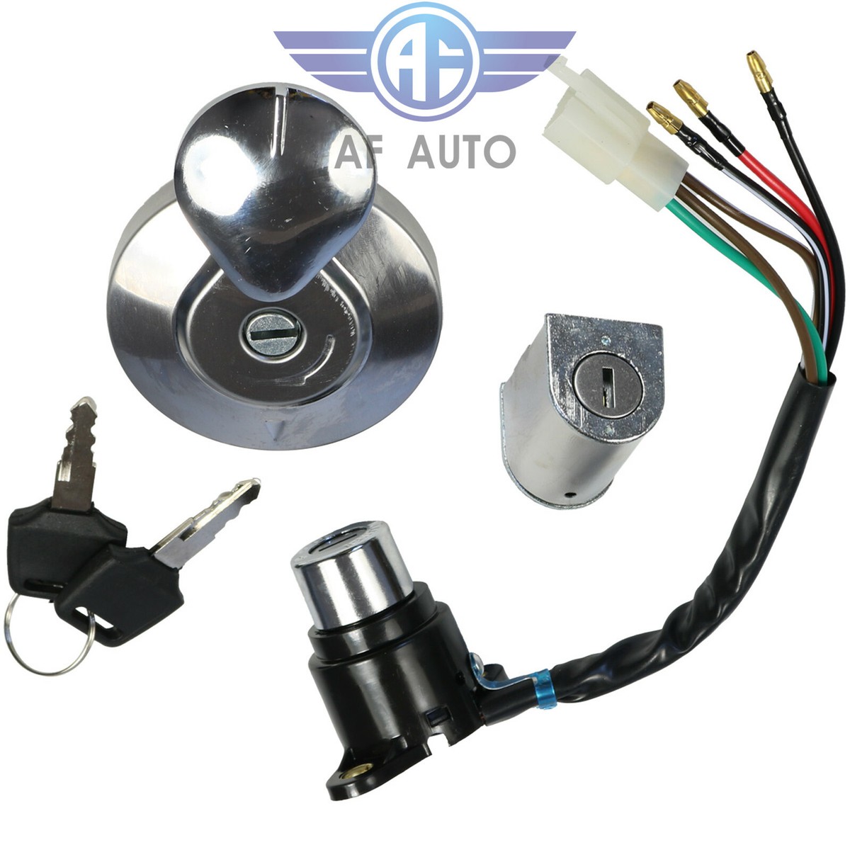Fit Honda Rebel 250 CMX250 Ignition Switch Fuel Gas Cap Helmet Seat Lock  Key Set | eBay