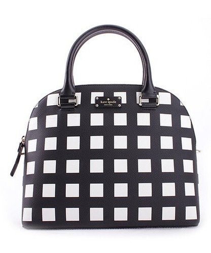 Kate Spade Pop Art Check Carli Grove Street Satchel Purse Shoulder Bag & Pouch - Picture 7 of 10