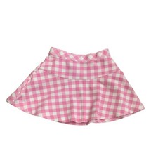Crew cuts Girls size 3 Pink White Gingham Skirt