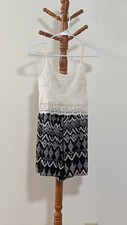 UK2LA Women's S White Black Dress