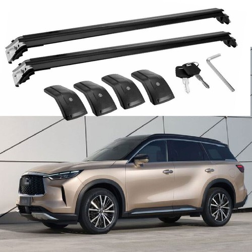 2Pcs Cross Bars Crossbars Fits for All New 2022 Infiniti QX60 Roof Rail