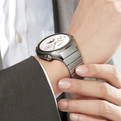 Luxury No Gaps Stainless Steel Strap For Huawei Watch GT5 46MM Metal Bracelet - Bild 3 von 11