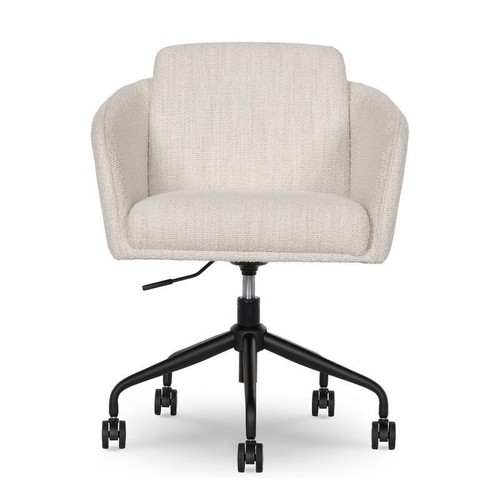 Adjustable Office Chair Padded Seat 360° Swivel Armrests Home Workspace Indoor - Picture 14 of 14