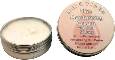 MELOVIBES CBD Healing Cream 500mg - Joint Back Pain Muscle Relief Relax Skin Treatment Rub