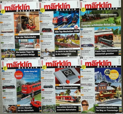 Märklin Magazin 2008 alle 6 Ausgaben vorhanden