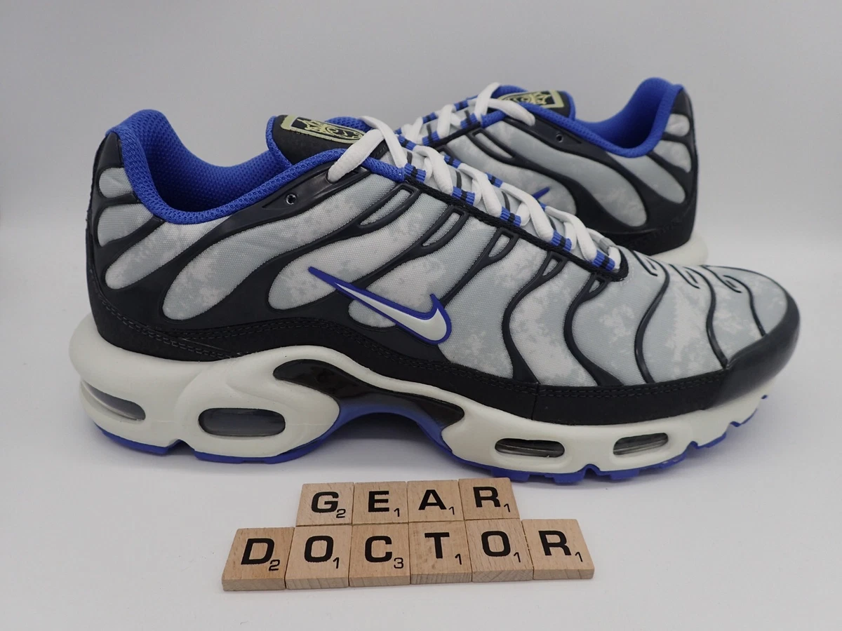 SAMPLE Nike Air Max Plus &#039;Social F.C.&#039; White Black Blue DQ3981-001 Men&#039;s Sz US eBay