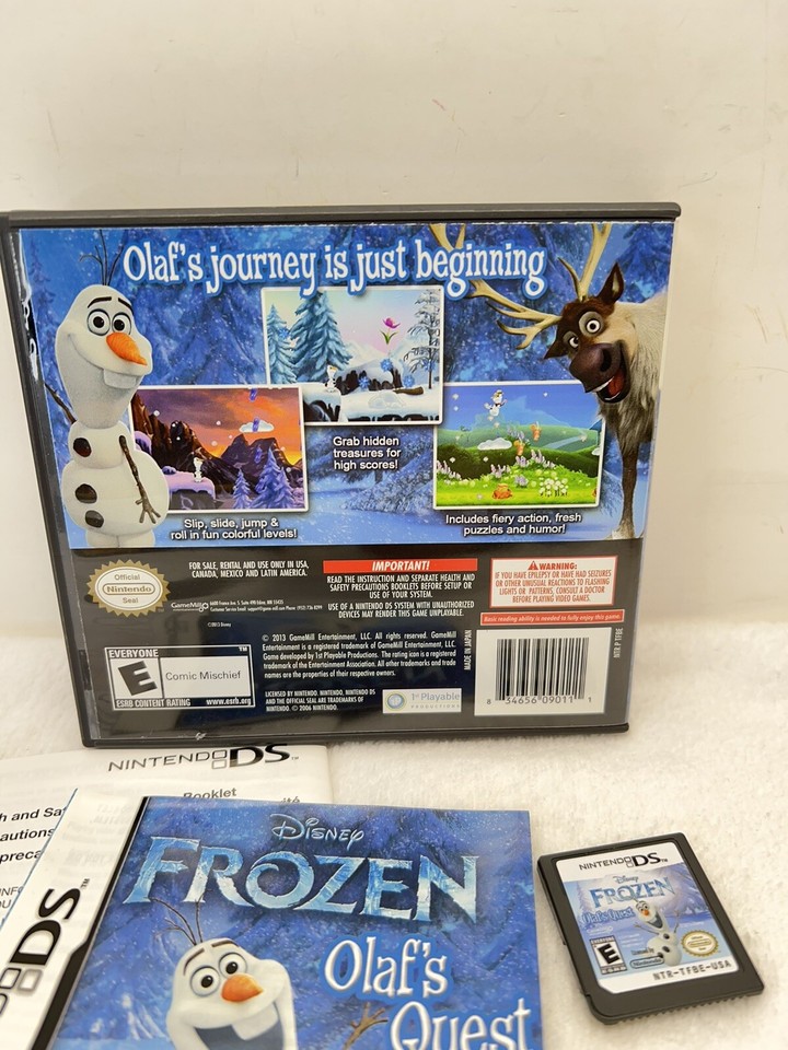 Disney Frozen Olaf's Quest Nintendo 3DS Complete With Manual eBay