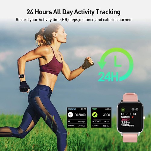 Smartwatch Herren Damen Fitnessuhr Armbanduhr mit Pulsmesser Schlafmonitor SpO2 - Bild 8 von 22