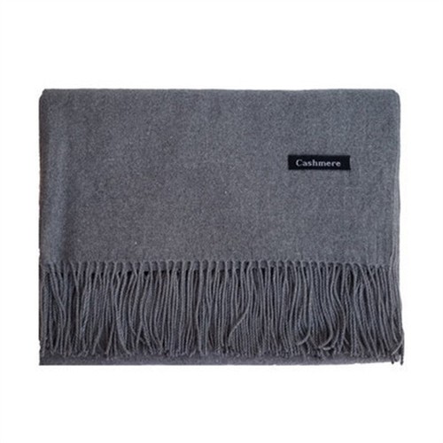 Color Scarf Solid Wear Outer New Tassel and Warm Winter Scarf Autumn Mid-Length - Picture 2 of 35