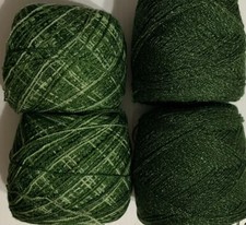 Crystal Lace yarn .Colors: 48 629, Acrylic/Rayon. 900 yards, 3.5oz,each. 1setof4