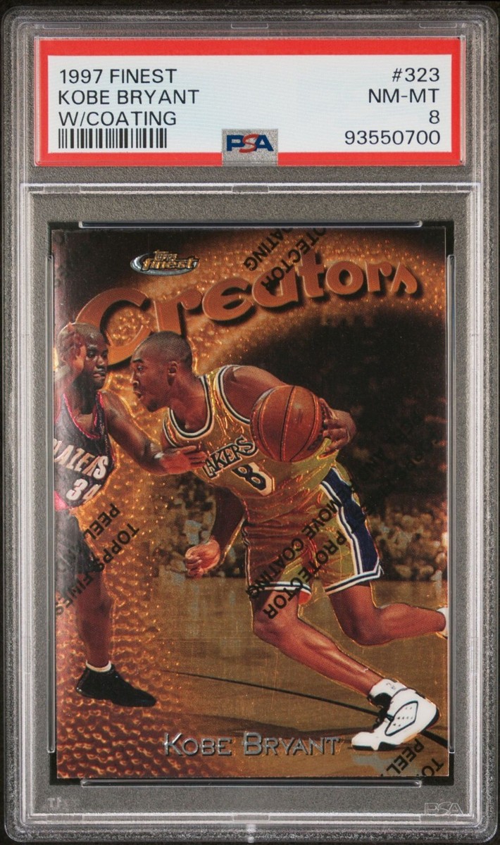 KOBE BRYANT 1997 FINEST RARE 323 PSA 8 LAKERS | eBay