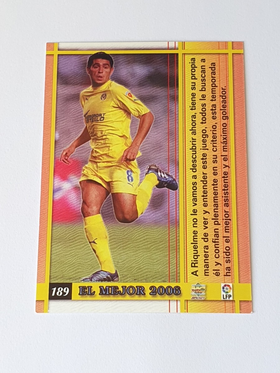 ウェア Villarreal 2006 2007 riquelme 2006-07 Juan Roman Riquelme El Mejor #189 Mundicromo