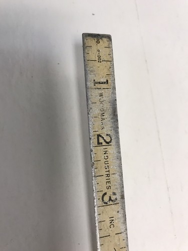 Vintage Woodmark Industries Metal White Folding 6ft Tape Measure Minneapolis USA - Picture 2 of 10