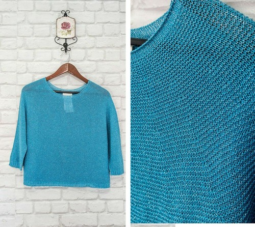 Blouse Jumper Sweater Metallic Yarn 
