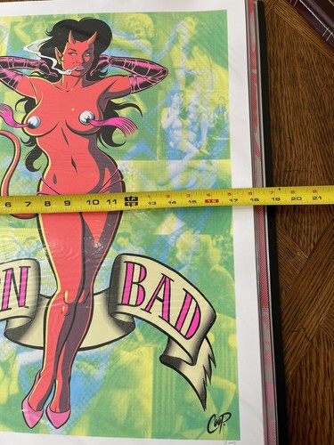 Coop Born Bad Silkscreen Print Signed And Numbered - Picture 7 of 8