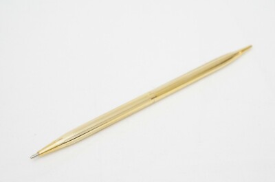 High Quality Gold Metal Twist Ballpoint Pen in 0.3' Diameter Cross Type Insert