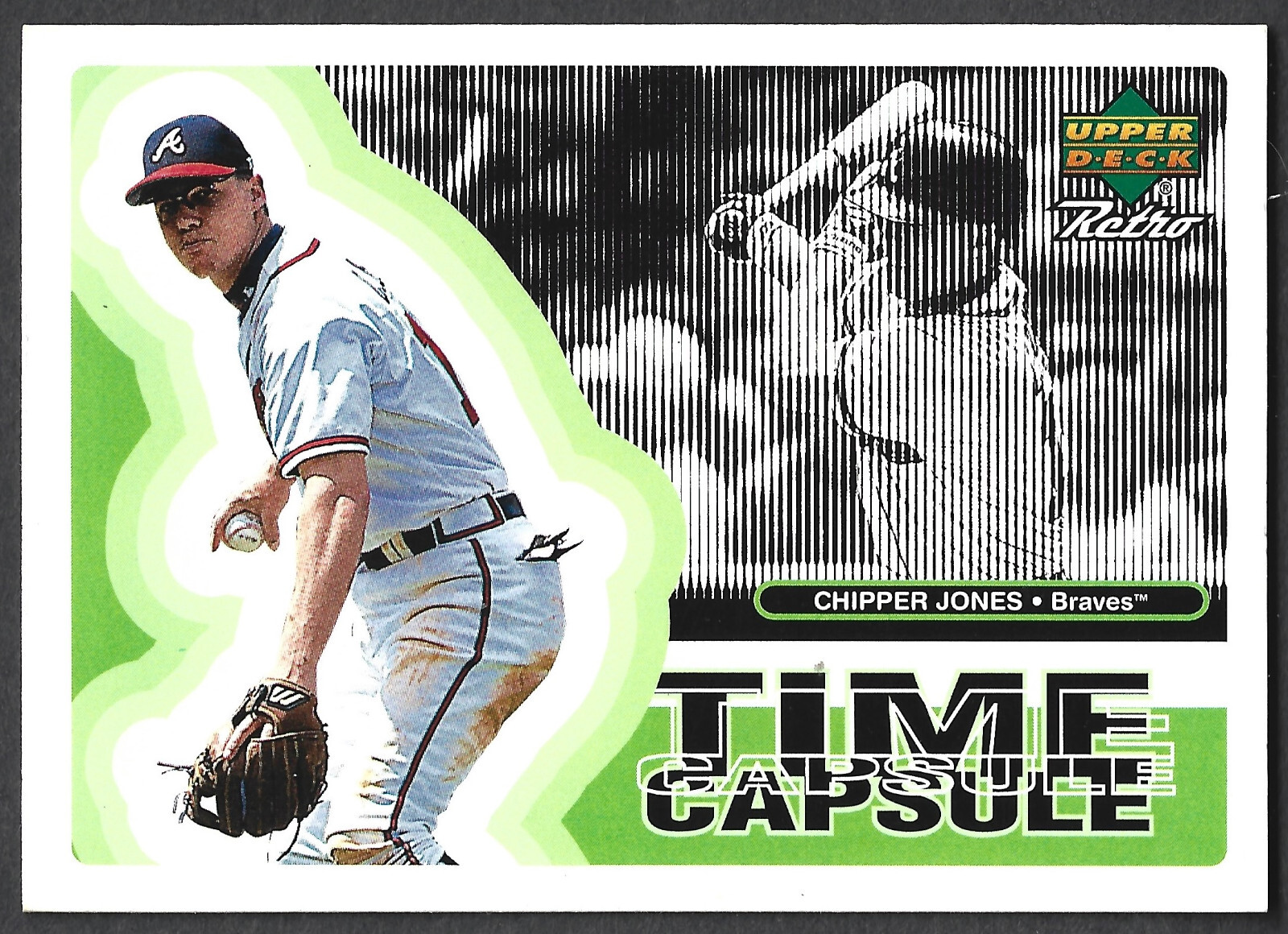 1998 Upper Deck Retro Time Capsule - Chipper Jones - #32 -  Braves - NrMt-Mt