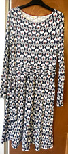 Boden Red/White/Blue Jersey Dress size 12R CHARITY SALE