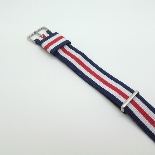 Nato Nylon klassisches Sport Militär weiches Uhren Armband 20mm gestreift 290503 - Picture 6 of 10