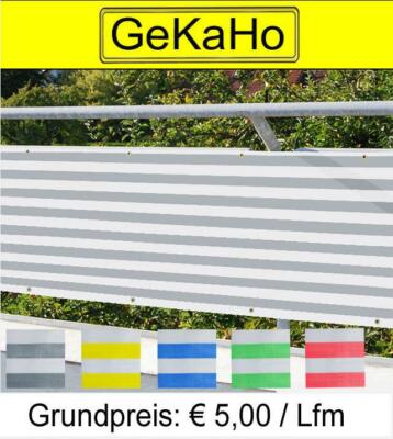 2. Wahl! Balkonverkleidung 70 cm hoch, Sichtschutz, Windschutz, Balkonumspannung