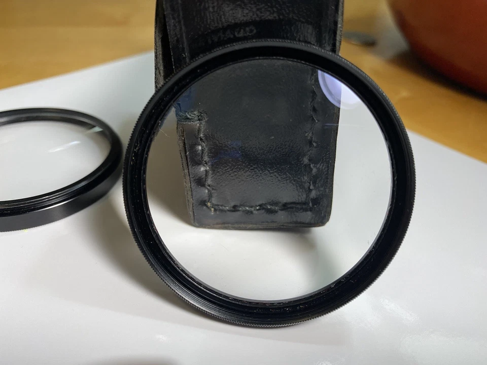 Close Up Glass Lens Filter SET OF 3 DIOPTERS 52mm +1 +2 +4 w/ Case JAPAN - Image 2 of 4