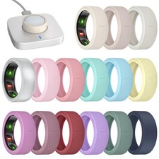 15 Pack Ultra-Thin Silicone Ring Covers, Anti-Scratch Protector for Oura RingC