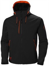 Helly-Hansen Workwear Mens Chelsea Evolution Hooded Softshell Jacket, 990 Black,