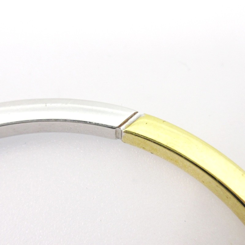 【Bracelets】CELINE Simple Form Two-Tone Bangle in … - image 7
