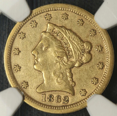 1862-S Liberty Quarter Eagle — photo from the most recent tracked eBay sale