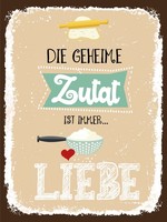 Holzschild 40X30 Cm Die Geheime Zutat Ist Immer Liebe Deko Schild Deko Geschenk