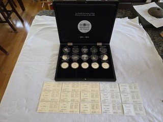 2011 2015 Monnaie Paris Mint Great Sovereigns Of France 10 Euro Silver Coin Set
