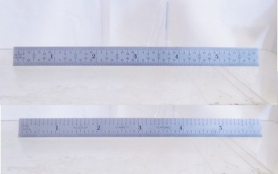 STARRETT No. C305R-6  6  Long Full-Flexible Steel Rule with Inch Graduation. USA