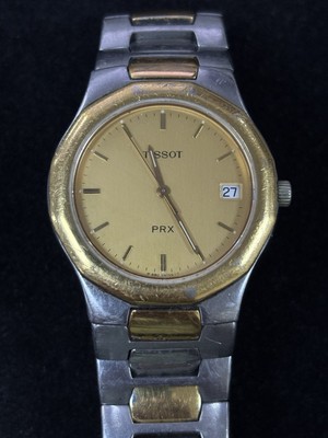 TISSOT PRX P580 メンズ クォーツ 腕時計 Vintage Tissot PRX P580-G Two Tone Men's Quartz 35mm Date Watch | eBay