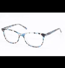 NEW CHELSEA MORGAN CM 9002 AZURE BLUE TORT AUTHENTIC DESIGNER EYEGLASSES 53-16