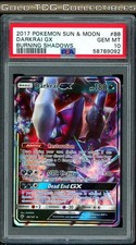 PSA 10 ⭐️ Pokemon Darkrai GX 88 Burning Shadows 2017 Sun Moon Graded Card
