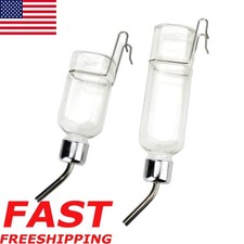 Hanging Pet Water Bottle 2 Pcs No Drip for Chinchilla Rat Squirrel Hedgehog