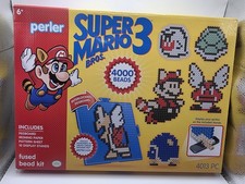 NEW Super Mario Bros. 3 Perler Fused Bead Kit - 4013 pieces - NEW- 16 Sprites