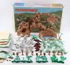 Vtg 1971 Marx Prehistoric Play Set #3398 W/ Box & Bags Near Complete