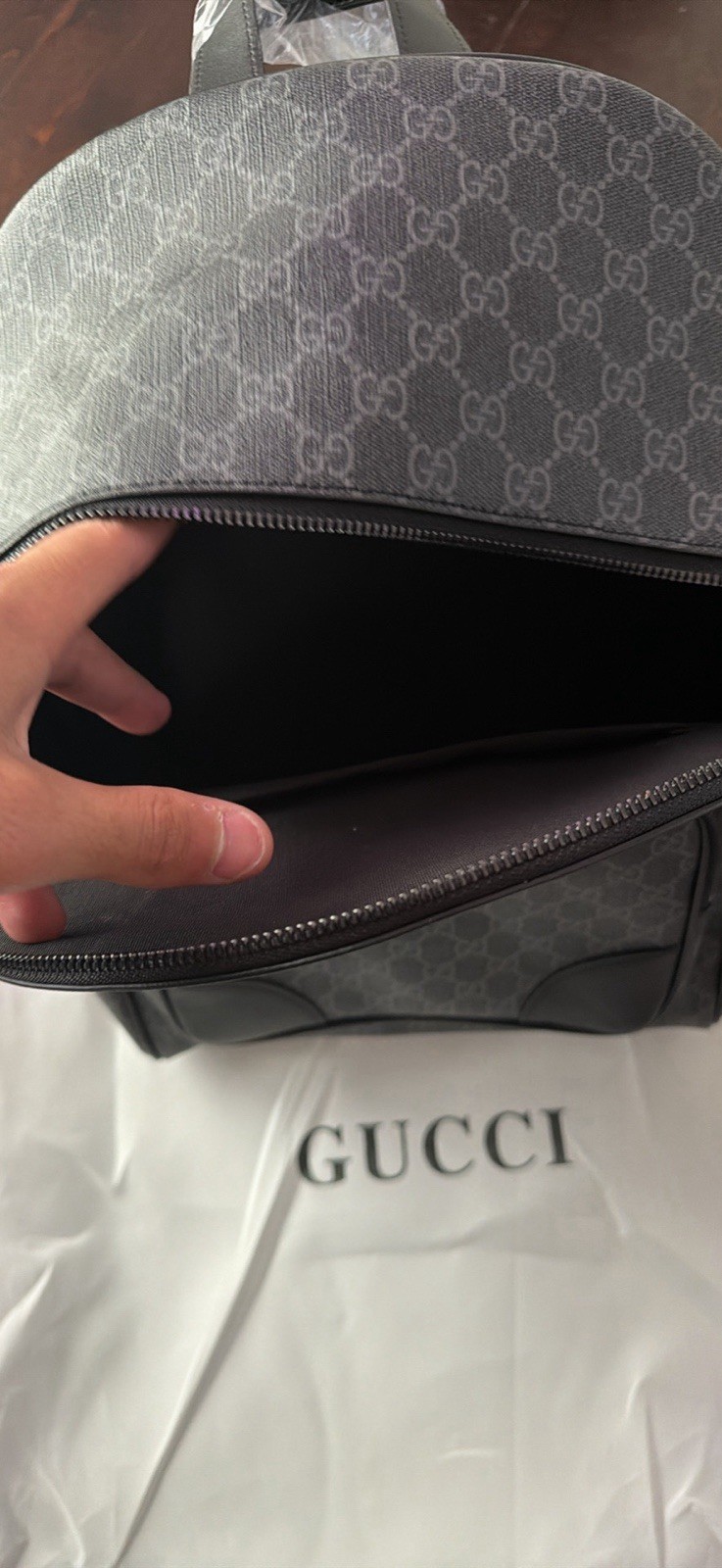 Black Backpack Bag Monogram - image 2