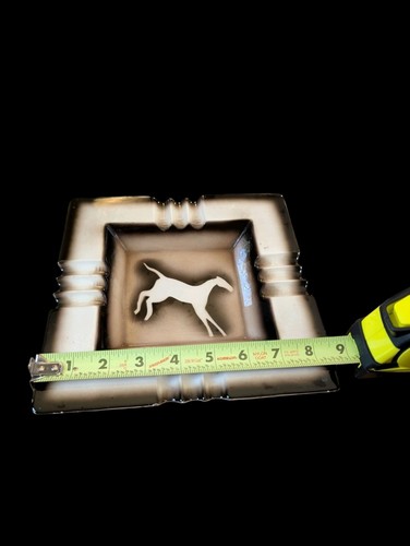 Vintage Ceramic Cigar Ashtray MCM Horse Cave Petroglyph Made In Japan 50s 8.5" - Picture 6 of 17