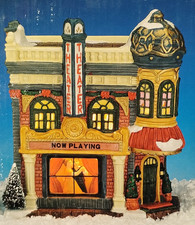 Victoria Falls Collector Series 5 Porcelain Lighted Theater W/Box W/Lighting